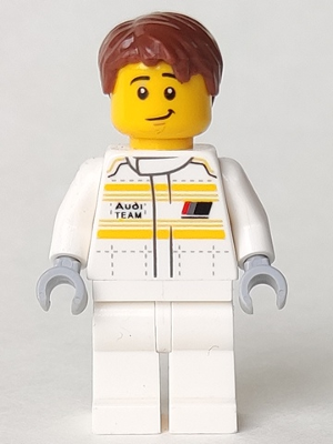 Not Assembled New Lego Minifigure Speed Champions Audi Driver SC083 