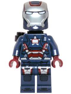 Custom Iron Patrior Iron Man Avengers Minifigure on lego bricks 