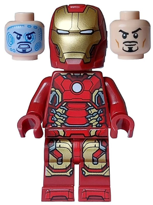 Iron Man Mark 43 Armor Light Nougat Head Minifigure sh0974 BrickLink