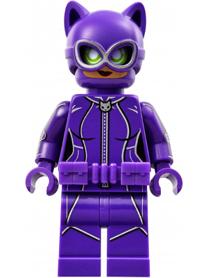 Lego Figurine Minifig Super Heroes femme Catwoman violet ceinture sh330 NEUF