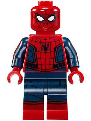 Lego Spider-Man-Black Web Pattern rot Torso Groß Weste rot Stiefel Minifigur 