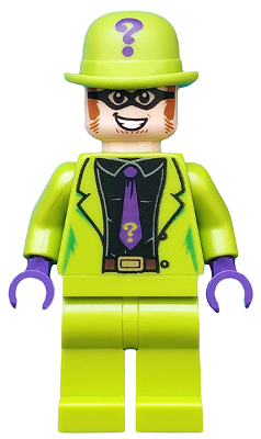 Lego Minifigure Head Piece Super Heroes Batman The Riddler Hat #76