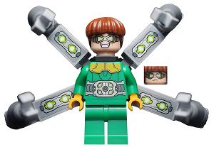 Octopus 76148 Green Outfit Arms with Stickers Super Heroes Minifigure Details about   Lego Dr 