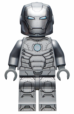 BrickLink - Minifigure sh667 : LEGO Iron Man Mark 2 Armor (Trans 