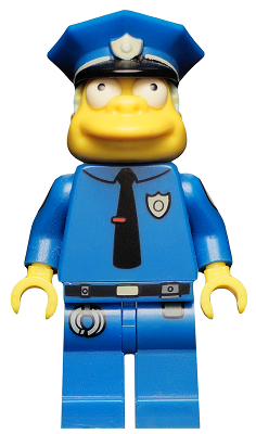 Lego Simpsons CHIEF WIGGUM Minifig Minifigure Mini Fig New