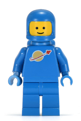 Lego sp016 Minifig Figur Classic Space Astronaut Futuron gelb 