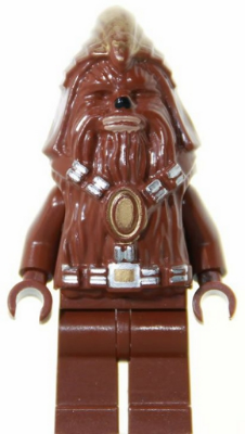 1 x Lego System Figur Star Wars Episode 3 Wookiee Warrior Krieger Torso reddish 