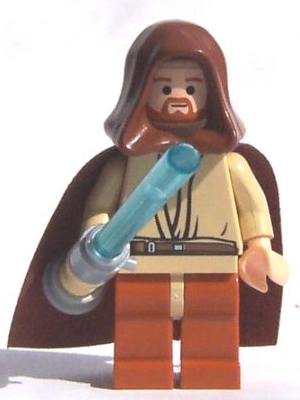 Lego Obi-Wan Kenobi 7257 with Light-Up Lightsaber Star Wars Minifigure 