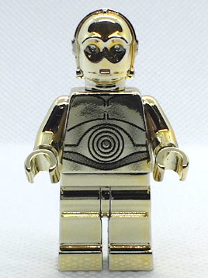 Gold c3po on sale lego minifigure