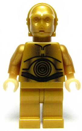 Lego Star Wars Minifigure minifig C-3PO Pearl Gold from 8129 10144 10198 8092 