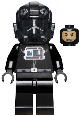 sw0268a Lego Star Wars FIGURINE-TIE Fighter Pilot à motifs Head 
