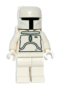Prototype Exclusive From Encyclopedia White Boba Fett Minifig LEGO Star Wars