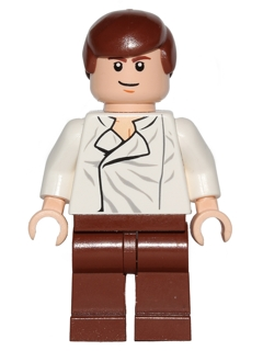 Lego Star Wars Minifigure Han Solo Tan Legs Holster Pattern Parka Hood 7749! 