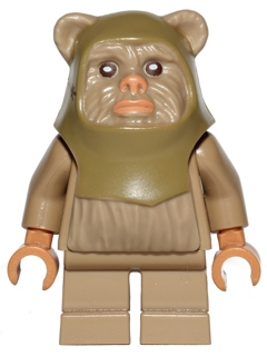 Lego Star Wars Minifigure Wicket Ewok with with Tan Face Paint from set 10236 