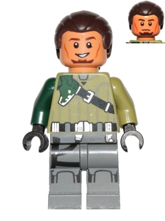 Lego Kanan Jarrus Head Hair piece from set 75084 for Star Wars Minifigure NEW 