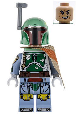 Jet Pack Minifigure SW0610 LEGO Star Wars Boba Fett Helmet Pauldron 