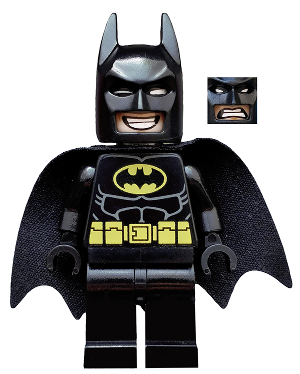 Batman - Dual Sided Head Grin and Angry Face (Type 2 Cowl) : Minifigure  tlm090 | BrickLink
