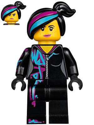 The LEGO Movie Minifig Lucy Wyldstyle with Magenta Lined Hoodie 