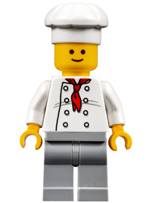 LEGO Chef Baker Minifig with Glasses Town City NEW 