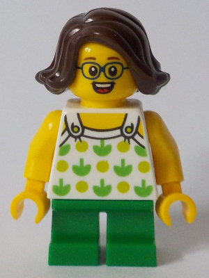 LEGO-MINIFIGURES SERIES X 1 Torso Halter Top with Green Apples and Lime Spots