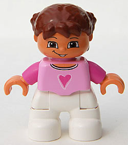 Lego 1 x Legs Leg For Minifigure Figure White Pink Green 
