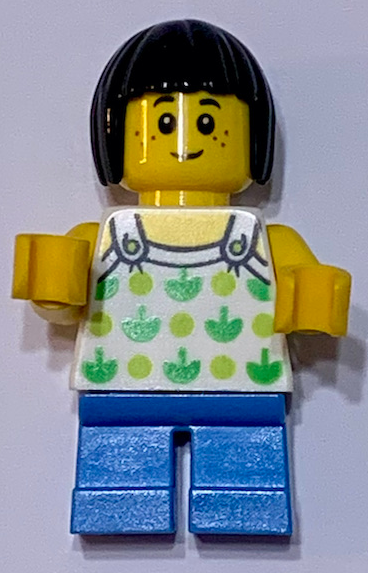 LEGO-MINIFIGURES SERIES X 1 Torso Halter Top with Green Apples and Lime Spots