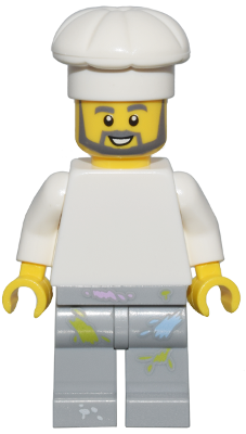 LEGO Chef Cook Female Minifigure Kitchen With Oven Work Bench Food Tools  Gift