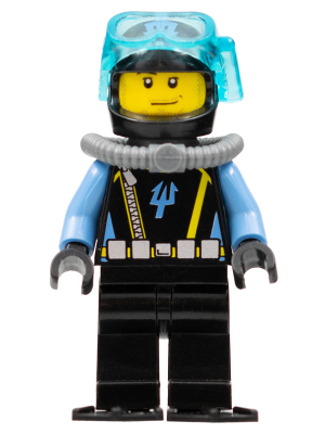 LEGO 2 x Figur Minifigur Aquaraider Driver 3 Aquazone aqu017 aus Set Set 7775 