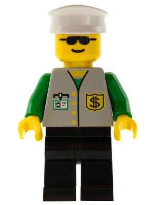 Zipper Sheriff Trans-Green Visor cop038 Lego Police Minifigures 