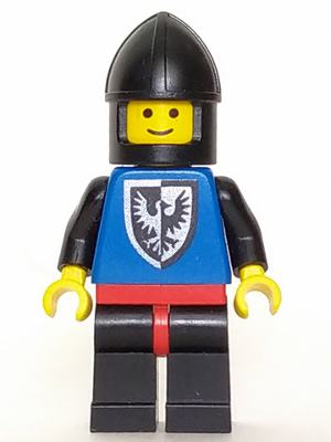 LEGO Castle Scale Mail Minifigure with Black Archer's Helmet Blue Legs
