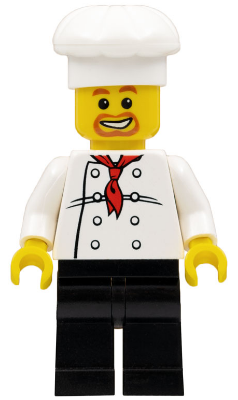 LEGO Minifigura Baker/Chef con cappello 