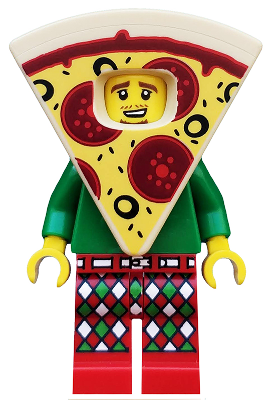 LEGO Pizza Costume Guy Minifigure Series 19 71025 New Minifigures Suit Dude
