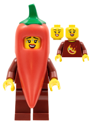 Chili Costume Fan, Series 22 (Minifigure Only without Stand and Accessories)