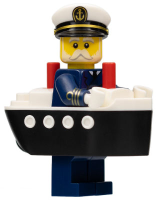 Ferry Captain, Series 23 (Minifigure Only without Stand and Accessories)