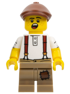 Newspaper Kid, Series 24 &#40;Minifigure Only without Stand and Accessories&#41;