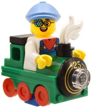 Train Kid, Series 25 (Minifigure Only without Stand and Accessories)