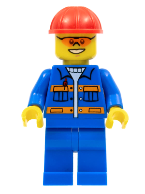 Lego version ville town Cap Construction Builder Hard Hat Red 