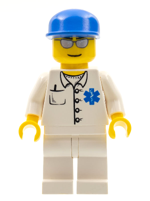 NEW Lego Minifig Hospital MEDIC TORSO Female Doctor Nurse White Lab Coat Jacket 