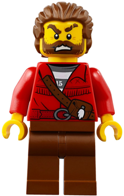 Kingdoms/Pirate/City Police NEW Lego Castle Male MINIFIG HEAD w/Red Brown Beard 