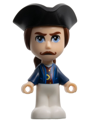 Minifigure dis082 : Captain Hook - Micro Doll [(unsorted)] [BrickLink]