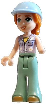 frnd0779: Friends Autumn - Lavender Sleeveless Jacket with Flowers, Sand Green Trousers Bell-Bottoms, Medium Nougat Shoes, Bright Light Blue Horse Riding Helmet <h1><a href='/minifigs/frnd0779/friends-autumn-lavender-sleeveless-jacket-with-flowers-sand-green-trousers-bell-bottoms-medium-nougat-shoes-bright-light-blue-horse-riding-helmet'>Friends Autumn - Lavender Sleeveless Jacket with Flowers, Sand Green Trousers Bell-Bottoms, Medium Nougat Shoes, Bright Light Blue Horse Riding Helmet</a></h1><div class='tags floatleft'><a href='/minifigs/frnd0779'>frnd0779</a> <a href='/minifigs/category-Friends'>Friends</a> <a href='/minifigs/category-Friends/subcategory-General'>General</a> <a href='/minifigs/category-Friends/year-2025'>2025</a></div> <div class='floatright'>Image © BrickLink.com</div>
