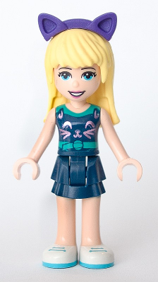 Friends LEGO® Stephanie Dark Blue Skirt with Azure & Purple Top Minifigure 41356 
