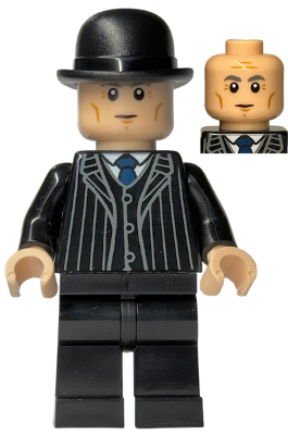 Minister of Magic (Cornelius Fudge) - Suit with Dark Blue Tie, Dark Bluish Gray Eyebrows