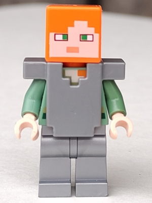 Chiffre De LEGO Minecraft De La Position D'Alex Sur Le Véritable