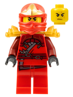 Lego KAI ZX Ninjago Red Ninja Minifigure 9443 9441 9449 9561 NO ARMOR 