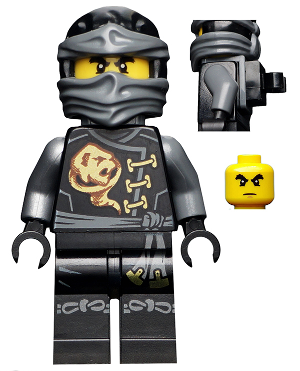 njo256 Dark Grey Wrap FROM SET 70595 NINJAGO NEW LEGO Cole 