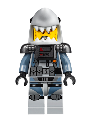 Pogo stick spring Slip sko Tilfældig LEGO minifigures Shark Army Great White | Brickset