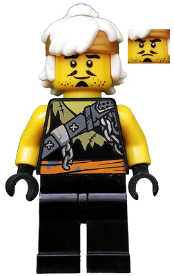 njl026 Lego Ninjago Figur 2521 2527 Sensei Wu 