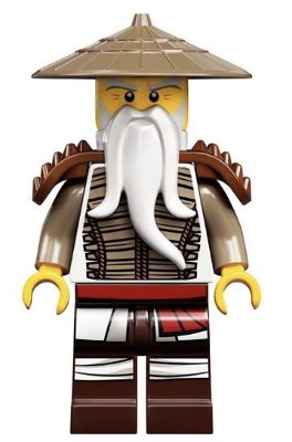 2521 2527 njl026 Lego Ninjago Figur Sensei Wu 
