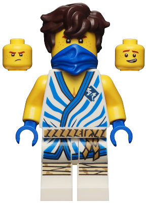 Figurka LEGO Legacy Jay v bílé zepředu